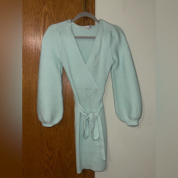 Fashion nova Miss Me Sweater Mini Dress - Mint - Picture 3 of 4